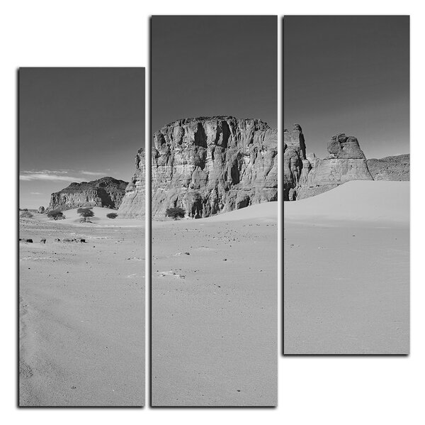 Obraz na plátně - Silnice v poušti - čtverec 3129QD (75x75 cm)