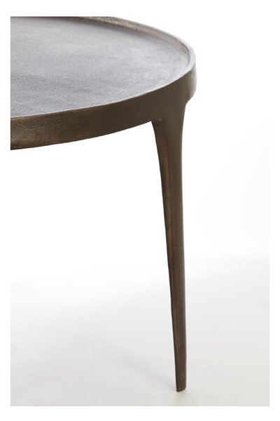 Hnědé kulaté konferenční stolky v sadě 2 ks ø 75 cm Tobias – Light & Living