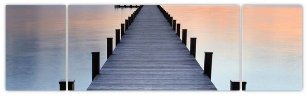 Obraz - Molo u jezera Starnberger, Bavorsko, Německo (170x50 cm)
