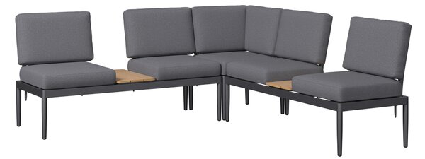 TERASOVÁ SEDACÍ SOUPRAVA 4dílné, kov, plast, textil Ambia Garden - Online Only zahradní nábytek, Online Only