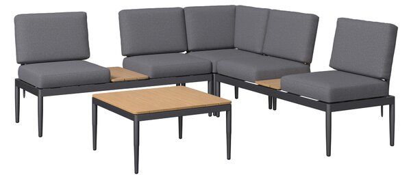 TERASOVÁ SEDACÍ SOUPRAVA 4dílné, kov, plast, textil Ambia Garden - Online Only zahradní nábytek, Online Only