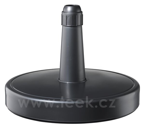 Helcosol Stojan na slunečník plastový plnitelný 70 kg, Helcosol, kulatý, pro průměr tyče 28-62 mm, barva antracit, rozměr 69x13 cm