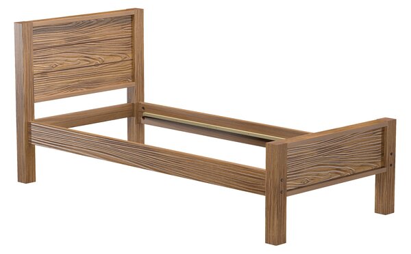 Sob nábytek - Dřevěná postel 90x200 EL DORADO borovice antik - 268361