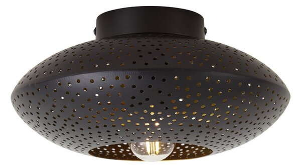 Orientální stropní svítidlo černé se zlatem 25 cm - Radiance