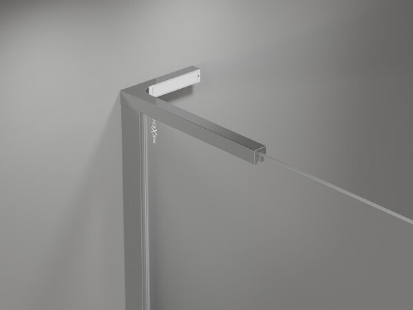 Mexen, Mexen Mist L Otočné sprchové dveře 90 cm, průhledné, chrom - 8A4L-090-000-01-00