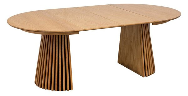 Kulatý rozkládací jídelní stůl s deskou v dubovém dekoru ø 120 cm Osaka – House Nordic