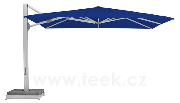 Glatz Profesionální boční slunečník Ambiente Nova, čtvercový 350x350 cm (3,5x3,5 m), rám eloxovaný hliník, potah akryl 300 g/m2, barva dle vzorníku