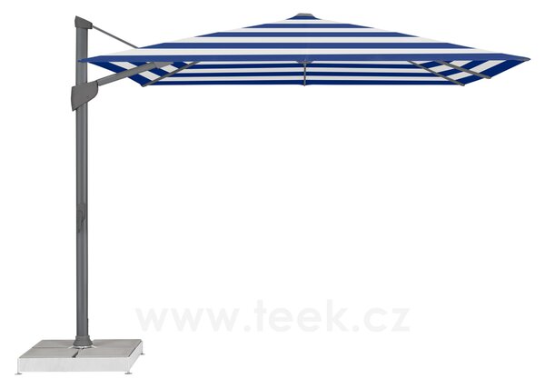 Glatz Boční slunečník Fortano, Glatz, čtvercový 300x300 cm (3x3 m), rám eloxovaný hliník, potah polyester 220 g/m2, barva natur