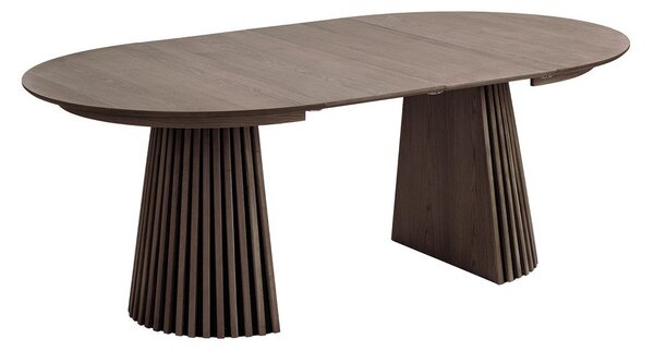 Kulatý rozkládací jídelní stůl s deskou v dubovém dekoru ø 120 cm Osaka – House Nordic