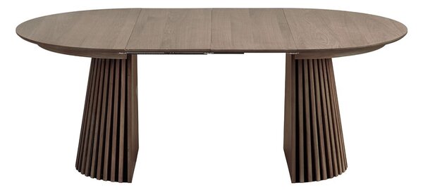 Kulatý rozkládací jídelní stůl s deskou v dubovém dekoru ø 120 cm Osaka – House Nordic