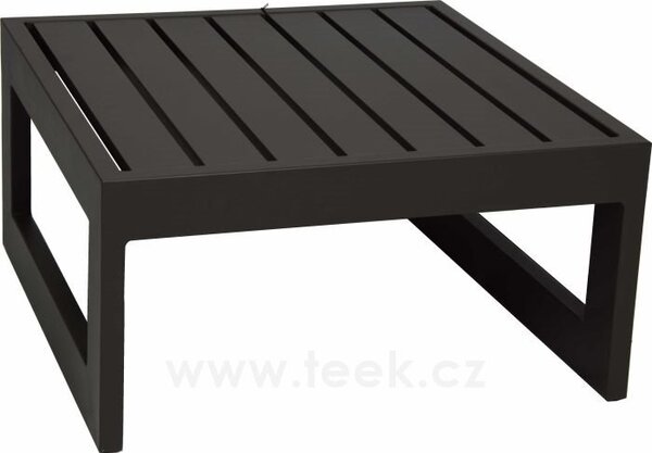 Stern Konferenční stolek vyšší New Holly, Stern, čtvercový 72x72x38 cm, lakovaný hliník black matt