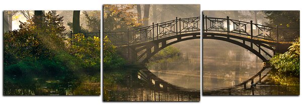 Obraz na plátně - Starý most - panoráma 5139D (90x30 cm)