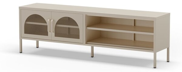 Krémový TV stolek 160x50 cm Diora – Marckeric