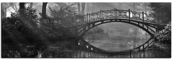 Obraz na plátně - Starý most - panoráma 5139QA (120x45 cm)