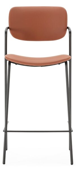 Barové židle v cihlové barvě v sadě 2 ks (výška sedáku 68 cm) Maika – Marckeric