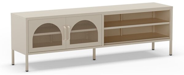 Krémový TV stolek 160x50 cm Diora – Marckeric