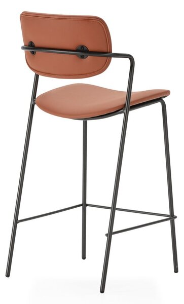Barové židle v cihlové barvě v sadě 2 ks (výška sedáku 68 cm) Maika – Marckeric