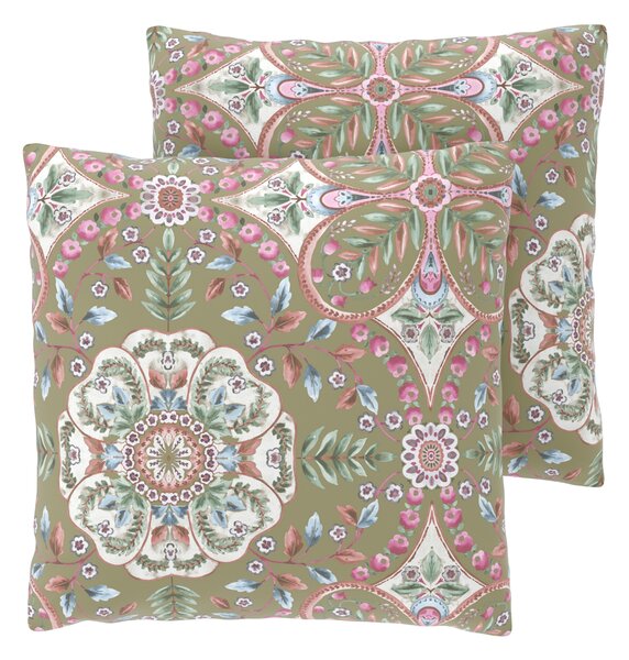 Livarno® Saténový potah na polštář, 60 x 50 cm, 2 kusy (ornamenty) (100406791001)