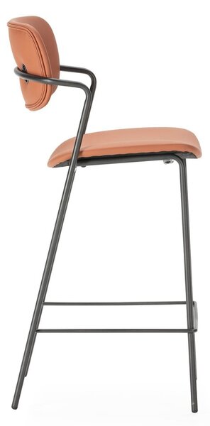 Barové židle v cihlové barvě v sadě 2 ks (výška sedáku 68 cm) Maika – Marckeric