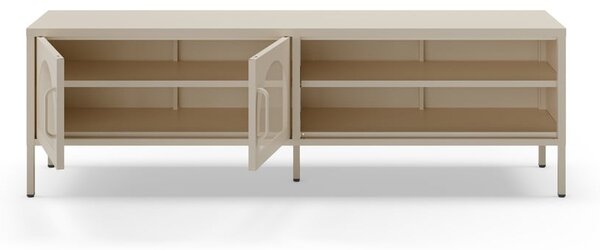 Krémový TV stolek 160x50 cm Diora – Marckeric
