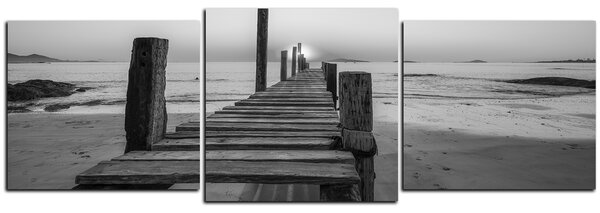 Obraz na plátně - Pohled na západ slunce - panoráma 5140QD (90x30 cm)