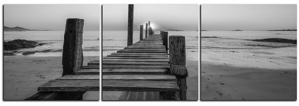 Obraz na plátně - Pohled na západ slunce - panoráma 5140QB (90x30 cm)
