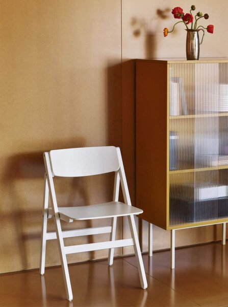HAY Skládací židle Backflip, cream white lacquered beech