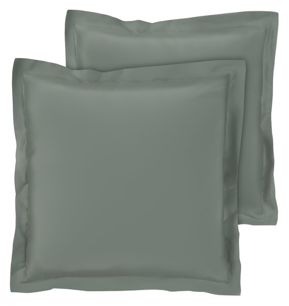 Livarno® Saténový potah na polštář, 60 x 50 cm, 2 kusy (zelená) (100406791004)