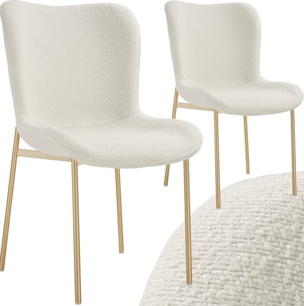 Tectake® Tessa čalouněná židle ergonomického tvaru s vysokým opěradlem 54 x 62 x 90 cm