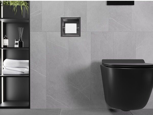 Mexen X-Wall-P držák na toaletní papír, kartáčovaný gun grey - 19E3