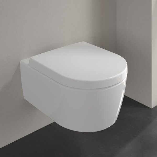 Sada záchodová mísa Villeroy & Boch Avento 5656R001, záchodové prkénko Villeroy & Boch Avento 9M77C101