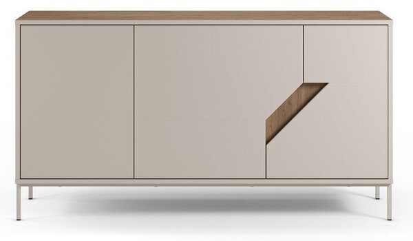 Komoda v dekoru dubu v krémovo-přírodní barvě 150x80x40 cm Lilou – Marckeric