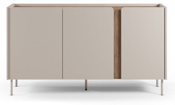 Komoda v dekoru dubu v krémovo-přírodní barvě 150x82,5x40,5 cm Lucile – Marckeric