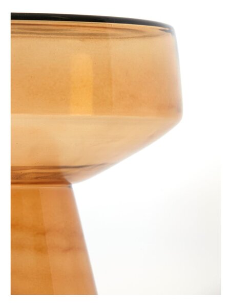 Skleněný kulatý odkládací stolek ø 37 cm Dakwa – Light & Living