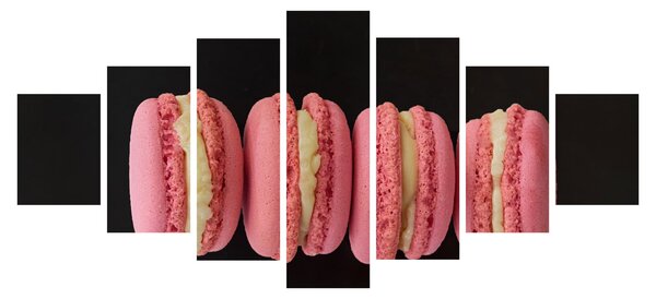 Obraz makronek (210x100 cm)