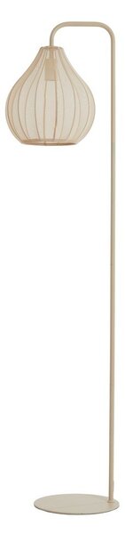 Béžová stojací lampa s textilním stínidlem (výška 156,5 cm) Elati – Light & Living