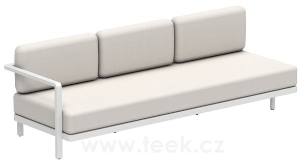 Royal Botania Levostranný modulový díl 3-místný Alura Lounge, Royal Botania, 245x85x79 cm, rám hliník anthracite, bez sedáků