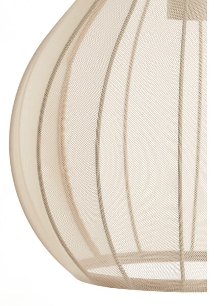 Béžová stojací lampa s textilním stínidlem (výška 156,5 cm) Elati – Light & Living