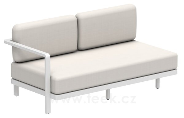 Royal Botania Levostranný modulový díl 2-místný Alura Lounge, Royal Botania, 165x85x79 cm, rám hliník anthracite