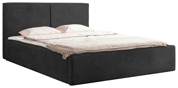 ČALOUNĚNÁ POSTEL, 140/200 cm, barvy grafitu P & B - Postele s úložným prostorem, Online Only