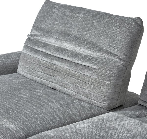 ROHOVÁ SEDAČKA, textil, šedá Dieter Knoll - Sedací soupravy