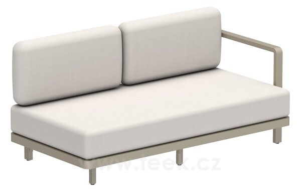 Royal Botania Levostranný modulový díl 2-místný Alura Lounge, Royal Botania, 165x85x79 cm, rám hliník anthracite