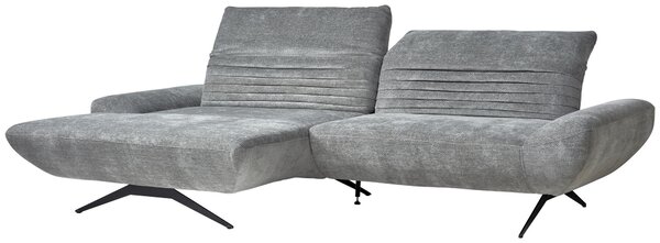 ROHOVÁ SEDAČKA, textil, šedá Dieter Knoll - Sedací soupravy