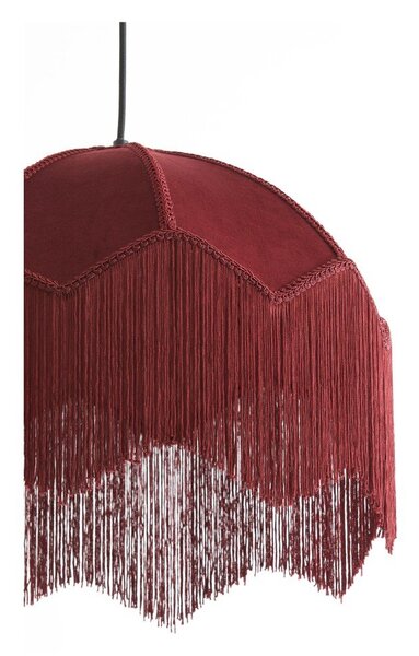 Vínové závěsné svítidlo s textilním stínidlem ø 40 cm Malacia – Light & Living