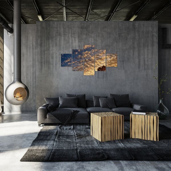 Obraz - Palmy mezi mraky (125x70 cm)
