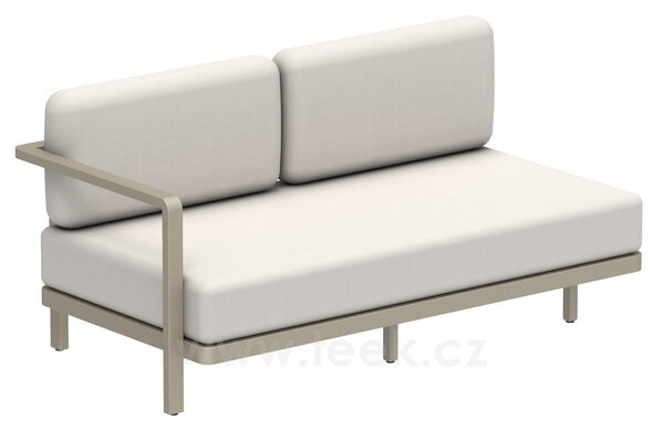 Royal Botania Levostranný modulový díl 2-místný Alura Lounge, Royal Botania, 165x85x79 cm, rám hliník anthracite