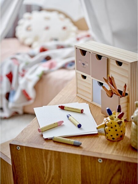 Dřevěný dětský organizér na hračky v přírodní barvě 27x8x18 cm Calle – Bloomingville Mini