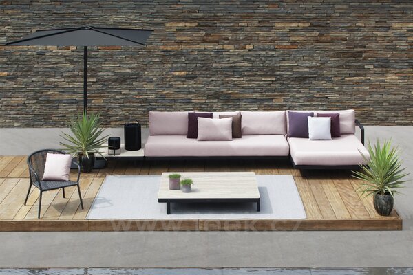 Royal Botania Pohovka 2-místná Alura Lounge, Royal Botania, 170x85x79 cm, rám hliník anthracite, bez sedáků
