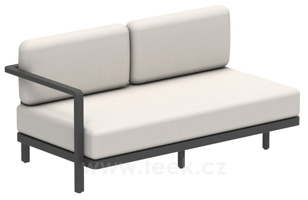 Royal Botania Levostranný modulový díl 2-místný Alura Lounge, Royal Botania, 165x85x79 cm, rám hliník anthracite