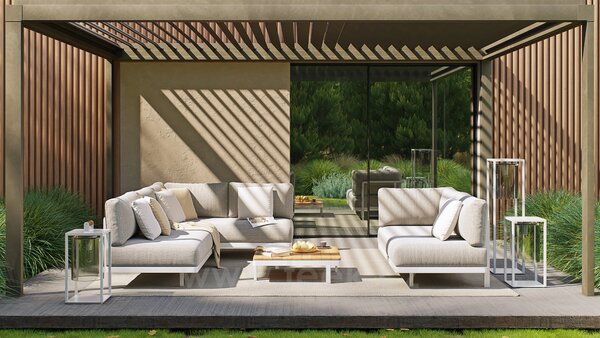 Royal Botania Levostranný modulový díl 2-místný Alura Lounge, Royal Botania, 165x85x79 cm, rám hliník anthracite